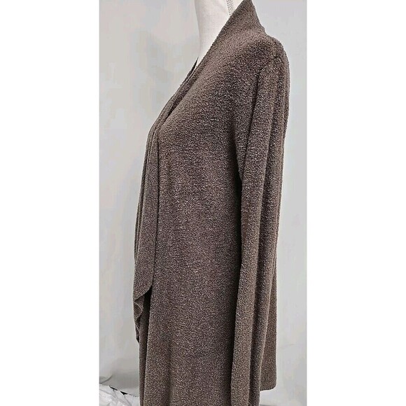 Barefoot Dreams Bamboo Chic Lite Calypso Wrap Cardigan Sweater Cocoa Brown L/XL - Picture 4 of 11